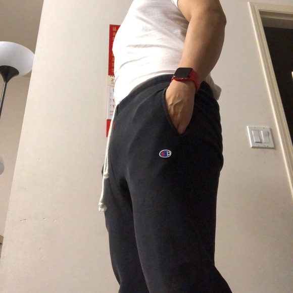 Black Champion Sweatpants - Picture 2 of 4